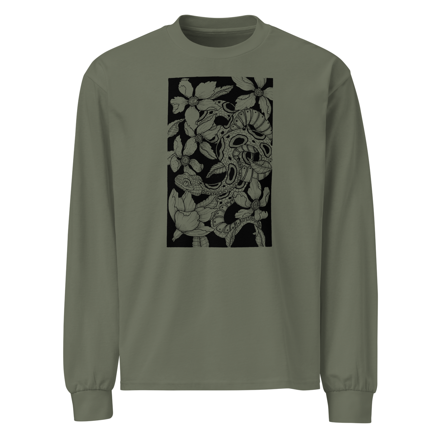 GARDEN SERPENT Premium heavyweight long sleeve shirt